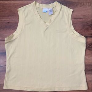 Prospirit Soft Yellow Sleeveless Tee